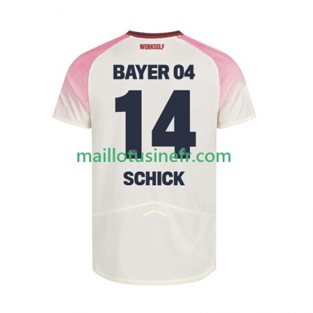 Maillot de Foot Bayer 04 Leverkusen Patrik Schick 14 Extérieur 2025-26 Maillot de Foot Bayer 04 Leverkusen Patrik Schick 14 Extérieur 2025-26